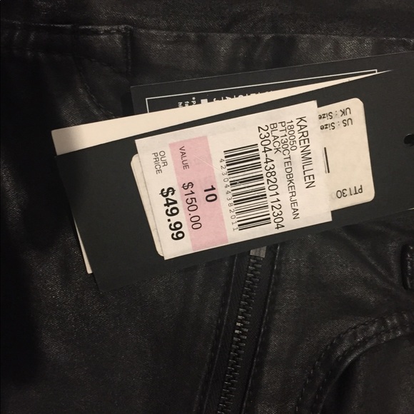 Designer Black Jeans/Pants - Picture 3 of 3